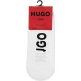 Hugo Boss Vita Strumpor HUGO BOSS Logo Soles Invisible Socks 2-pack - White