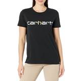 Carhartt Dam T-shirts Carhartt Lightweight Multicolor Logo Graphic T-Shirt Black Women's Clothing Black