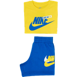 Gula Övriga sets Barnkläder Nike Little Kid's HBR Icon T-shirt & Shorts Set - Yellow/Blue