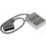 Qnect Kablar Qnect Scart splitter 2xfemale male, 0.4m