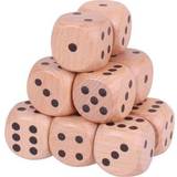 Bigjigs Toys Giant Wooden Dice Natural Pack of 12