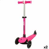 Sparkcyklar Eezi Legetøjsscooter Pink 2 enheder