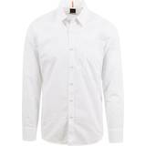 Hugo Boss Herr Skjortor HUGO BOSS Poplin Regular Fit Shirt - White