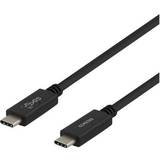 3.1 (gen.2) - USB-kabel Kablar Deltaco USB C - USB C Gen2 3.1 M-M 1m