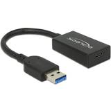 DeLock Kablar DeLock USB A - USB C 3.1 Gen.2 M-F Adapter 0.2m