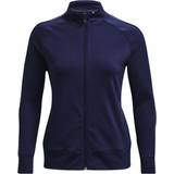 Golf Kläder Under Armour Women's Storm Midlayer Full Zip Jacket - Midnight Navy/Metallic Silver