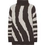 Dam - Zebra Överdelar A-View Uzebi Knit Pullover - Zebra