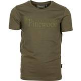 Pinewood Kids' Outdoor Life T-Shirt, 116, Hunting Olive