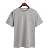 Gant Gråa Överdelar Gant Reg Shield SS T-Shirt