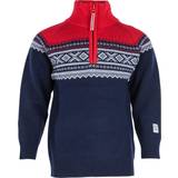 Marius Kids Wool Sweater with Zip - Navy