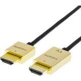 Guld - HDMI-kablar - Standard HDMI-Standard HDMI Deltaco Prime HDMI - HDMI M-M 5m