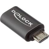 USB B micro Kablar DeLock Micro USB B 2.0 - USB C 3.1 (Gen1) M-F Adapter