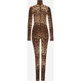 Bruna - Dam Jumpsuits & Overaller Dolce & Gabbana Sheer leopard-print jumpsuit