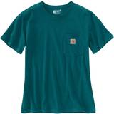 Carhartt Dam T-shirts Carhartt Women's Short Sleeve Pocket T-shirt - Shaded Spruce