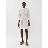 See by Chloé Dam Kläder See by Chloé Embroidered shirt dress White 100% Cotton