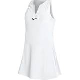 Vita - XL Klänningar Nike Women's Dri-FIT Advantage Tennis Dress - White/Black