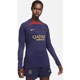 Nike Blåa - Dam T-shirts Nike Paris Saint-Germain Crew Drill Top Dark Blue Womens