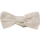 Vita Slipsar Dolce & Gabbana Off White Pattern Adjustable Neck Papillon Tie
