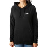Nike Womens Black Solid Long Sleeve Hooded Hoodie Sweater