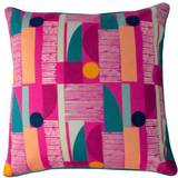 Riva Home Kuddar Riva Home Barcelona Art Geometric Piped Cushion Complete Decoration Pillows Pink