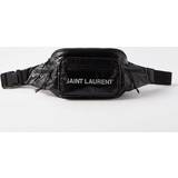 Midjeväskor Saint Laurent Logo-print Ripstop Crossbody Bag Mens Black black ONE SIZE