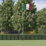 Flaggstänger vidaXL Italiens flagga