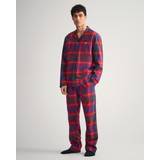 Röda Pyjamasar Gant Flannel Pyjama Set, Ruby Red