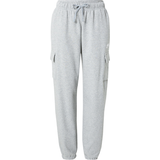 Dam - Oversize Byxor Nike Sportswear Club Fleece Mid-Rise Oversized Cargo Sweatpants Women's - Dark Gray Heather/White