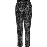 Dam - Zebra Byxor & Shorts Only Printed Pants - Black