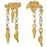 Maanesten Ewania Earrings - Gold/Opals/Aquamarines/Pearls