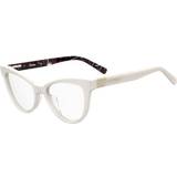 Acetat - Vita Glasögon & Läsglasögon Love Moschino MOL576 VK6 White SIZE