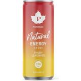 Pureness Natural Energy Drink, Rhuby Lemonade, 24-pack