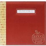 MBI Scrapbooking MBI school memories post bound album w/name window 12"x12"-red apple -850010