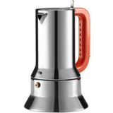 Orange Mokabryggare Alessi 9090 Stainless Steel 3 Cup