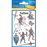 Riddare Klistermärken AVERY Zweckform Zdesign Tattoos Knights 243934 [Levering: 6-14 dage]