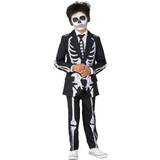 OppoSuits Maskeradkläder OppoSuits Suitmeister Boys Skeleton Grunge Dress