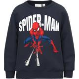 9-12M Sweatshirts Barnkläder Name It Spiderman Sweatshirt - Dark Sapphire (13219245)