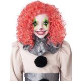 Cirkus & Clowner - Rosa Maskeradkläder California Costumes Pink corkscrew clown wig accessory