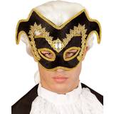 Guld Maskerad Heltäckande masker Widmann One Venetian Nobleman Eyemask W Gem Gold Trim Accessory Renaissance venetian nobleman eyemask w gem gold trim accessory renaissance