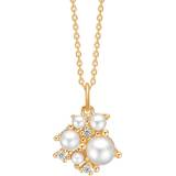 Mads Z Halsband Mads Z Diamond Cloud Pendant ct. Gold w. Pearls & 0,054 ct 1533070