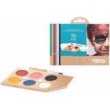 Ansiktsfärger & Kroppsfärger - Vit Maskerad Smink Namaki Rainbow Face Painting Kit