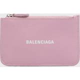 Balenciaga Cash Large Zip Coin & Card Case - Powder Pink/White/Silver