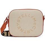 Stella McCartney Beige & Orange Brailed Faux-leather Bag