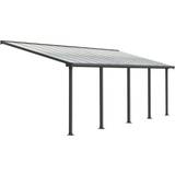 Altan- & Terasstak på rea Palram Grey Canopia Olympia Non-Retractable Awning, L7.39M H3.05M W2.95M