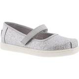 Silver Sneakers Toms Girl's Mary Jane Flat - Silver