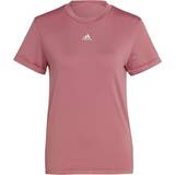 Dam - Meshdetaljer T-shirts & Linnen adidas Women's Aeroknit Seamless Tee - Pink Strata/White