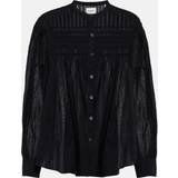 Silke/Siden Blusar Black Plalia Shirt