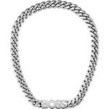 Hugo Boss Kassy Curb Chain Necklace - Silver