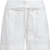 Lauren Ralph Lauren Belted Linen Short - White