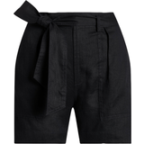Lauren Ralph Lauren Dam Byxor & Shorts Lauren Ralph Lauren Belted Linen Short - Polo Black